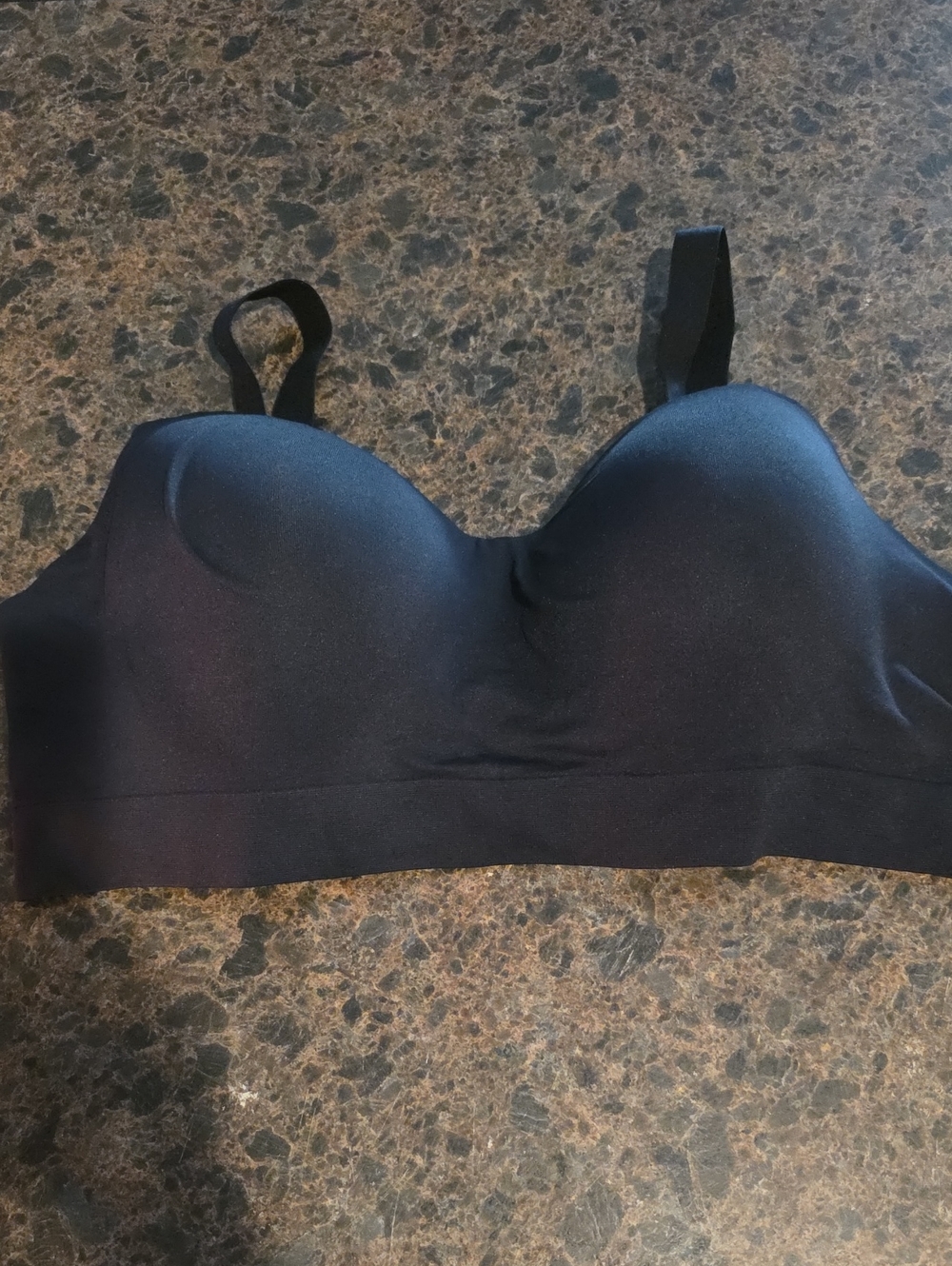 Shapermint Black Seamless Padded Bra